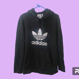 Adidas dt7964 Originals Men's Trefoil Pullover Hoodie in black and white size M